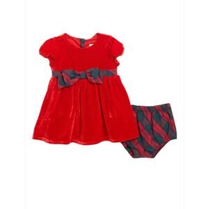 New SAMMY + NAT baby girl 6-12 months 
Nordstrom RED GREEN PLAID dress